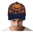 thumbnail image 4 of Halloween Pumpkin Baseball Cap Classic Golf Cap Soft Dad Hat Multicolor Adjustable Low Profile Hat Unisex, 4 of 6