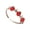 Gold, variant on Adorable Strawberry Cubic Zirconia Adjustable Rings For Women Teens Lovely Dainty Jewelry Gift Everyday Wear Party Accessories