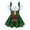 Green, variant on FUZHIQ Womens Oktoberfest , Velvet German Bavarian Dress for Halloween Carnival