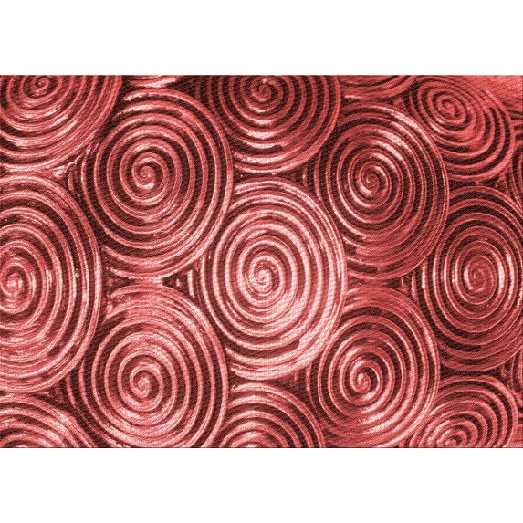 Ahgly Company Indoor Rectangle Patterned Bean Red Area Rugs, 2' x 3'