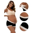 thumbnail image 3 of Unique Bargains Women's Low Waist Pregnancy Seamless Ladies Panties 2XL Black, 3 of 6