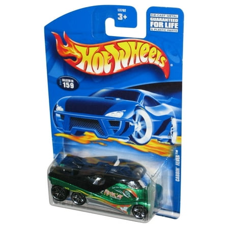 Hot Wheels Cabbin' Fever (2001) Mattel Collector Black & Green Toy Truck #159