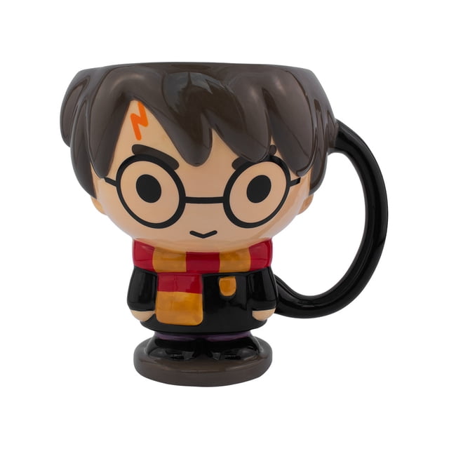 Taza Grande de cerámica 3D Ambient 21 Harry Potter Cuerpo completo Estilo chibi 591 ml