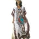 thumbnail image 2 of Jumpingount Vestidos de playa Vintage a la moda para mujer, caftán suelto bohemio con cuello en V, vestido de verano, manga de murciélago, ropa Vestidos, 2 of 5