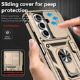 thumbnail image 5 of Decase Phone Case for Samsung Galaxy Z Fold 7 with Pen Holder & Hinge Protection for Z Fold 7 2025 Hard Case with Stand Ring & Slide Lens Cover, Heavy Duty Military Grade Protective Cover,Gold, 5 of 10