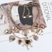 Women's Fashion New Multi-layer Love Pearl Necklace