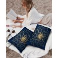 thumbnail image 5 of Waterproof Outdoor Throw Pillows with Inserts 12"x20" Set of 2,Navy Blue Yellow Spring Floral Soft Decorative Pillowcases for Couch Bedroom,Chic Blossoms Botanical Pillow Covers for Sofa Living Room, 5 of 8