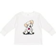 thumbnail image 3 of Inktastic Cream Doodle Pup Boys or Girls Long Sleeve Toddler T-Shirt, 3 of 5