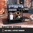 thumbnail image 2 of Oklahoma Joe's® Canyon Combo Gas Grill & Offset Smoker, 2 of 12