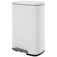 thumbnail image 1 of FDW 13 Gallon50 L Garbage Can Kitchen Trash Can, Lid for Office Bedroom Bathroom Step Trash Bin Fingerprint-Proof Brushed, White, 1 of 6