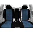 thumbnail image 2 of CalTrend Rear 40/20/40 Split Bench Tweed Seat Covers for 1985-1995 Chevy/GMC Astro|Safari - CV209-04TT Blue Insert with Black Trim, 2 of 3