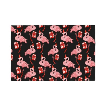 

Placemats Set of 4 / 6 New Year Flamingo Placemats for Dining Table Indoor/Outdoors Heat Resistant Washable Placemats 18 x 12