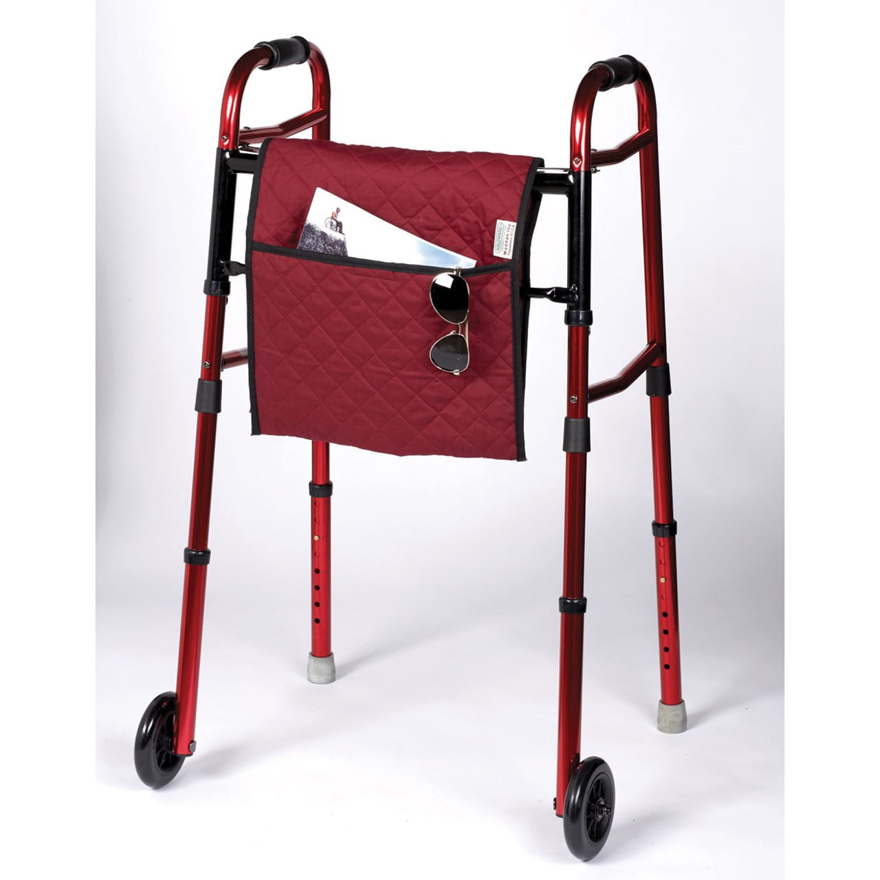 Double Sided Quilted Walker Bag Solid Burgundy Double Sided Quilted Walker Bag Solid Burgundy