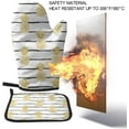thumbnail image 6 of Gold Pineapple Oven Mitts and Pot Holders Set Bright Summer Fruit Stripes Hot Pads&Gloves 2PCS Potholders for Kitchen Cooking Baking BBQ, 6 of 6