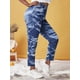 thumbnail image 2 of Botón de talla grande Fly Tie Thie Dye Frayed Jeans Rosegal  Vaqueros de talla grande, 2 of 5