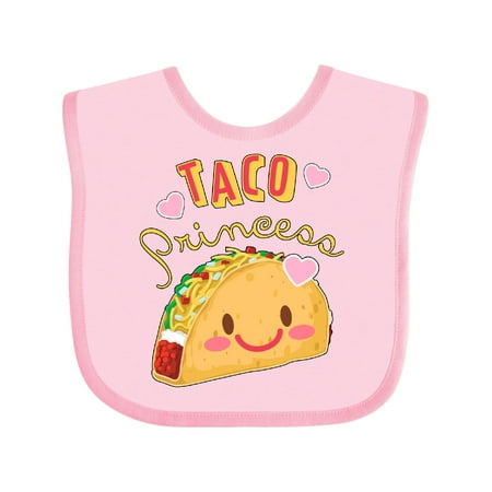 Inktastic Taco Princess- Cute Taco Boys or Girls Baby Bib