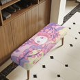 thumbnail image 3 of Psesaysky Polyester Spandex Fabric Bench Slipcover for Dining Room Living Room, Soft Elastic Bottom Long Bench Seat Covers, Axolotl Sakura Print, 3 of 9