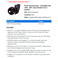 thumbnail image 2 of Power Steering Pump - Compatible with 1999 - 2001 Jeep Cherokee 4.0L 6-Cylinder 2000, 2 of 2
