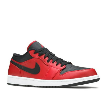 (Men's) Air Jordan 1 Low 'Reverse Bred Pebbled Swoosh' (2021) 553558-605