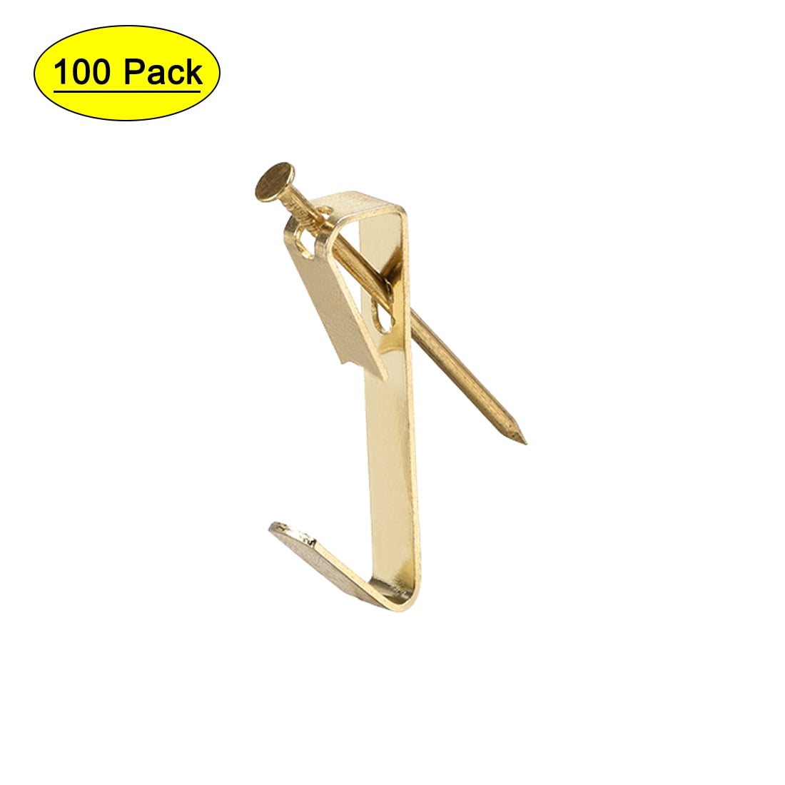 Unique Bargains Picture Hangers w Nails Photo Frame Hanging Hooks Kit for Wall Mounting Holds 10 lbs 100 Pcs Walmart