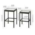 thumbnail image 5 of Evelyn&Zoe Alexis Rectangular & Square Nested Side Table, Nickel, 5 of 8