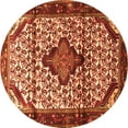 thumbnail image 1 of Ahgly Company Indoor Round Persian Orange Traditional Area Rugs, 5' Round, 1 of 1
