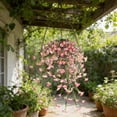thumbnail image 1 of Artificial Morning Glory Wall Hanging Garland Set, 2 Pack Rattan Trailing Vines, Synthetic Outdoor Decor, Multi-Color, 77 x 20 x 20 cm, 1 of 6