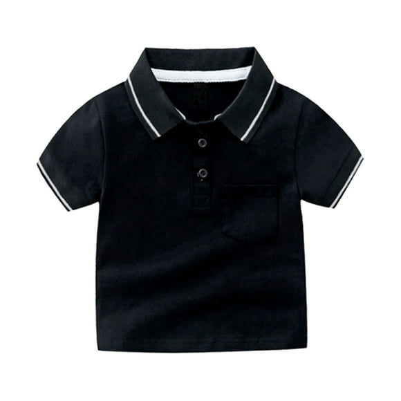 Boys' Polo Shirts Solid Shirt for Boys Rugby Shirts with Short Sleeves 5-6 Years