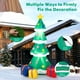thumbnail image 5 of Árbol de Navidad inflable de 2.1 m con luz Decoraciones para fiestas de Navidad, interior, exterior, patio, jardín, 5 of 7
