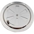 thumbnail image 1 of Grille de Ventilation Ronde, Ouverture de Ventilation Réglable Entrée d'Air et Échappement en Acier Inoxydable 125mm, 1 of 5