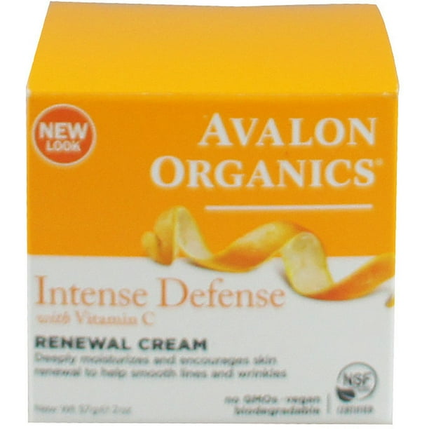 Avalon Organics Vitamin C Renewal Facial Cream 2 oz (Pack of 2)