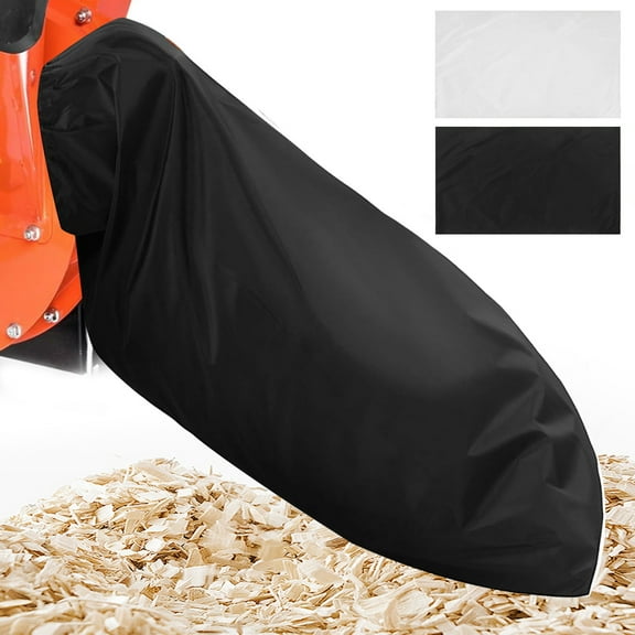 Eoperou Wood Chipper Bag: Thicken Fabric Wood Chip Collection Bag with Drawstring Double Rope Clip