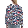 thumbnail image 7 of Lsque cool rock Skull Pattern Casual Women's Hoodie,Hooded Sweatshirt with Kangaroo Pocket,Pullover Hoodie with Eye-catching Drawstrings-Medium, 7 of 7