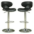 thumbnail image 3 of Swivel Adjustable Bar Stool, Black, Set of 2 - Saltoro Sherpi, 3 of 5