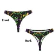 thumbnail image 3 of Balery Mardi Gras6 Tangas de Algodón para Mujer con Estampado – Ropa Interior Sexy, Transpirable, G-string-Large, 3 of 6