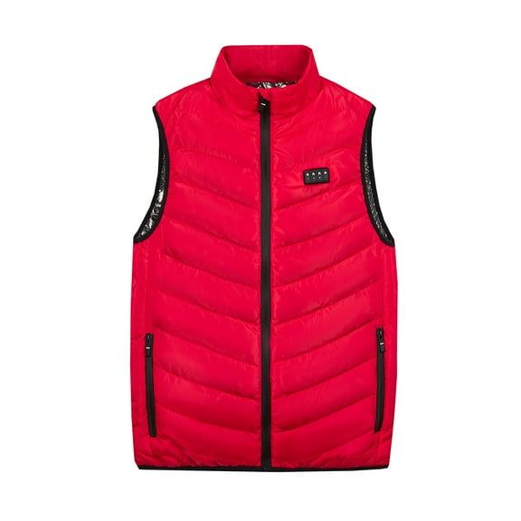 Jackets Vest for Women Winter Fall Heated Solid Coat Padded Cotton Warm Thick Vest