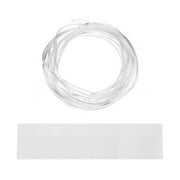 Leke 10ft Clear Strip Car Door Edge Trim Molding Rubber Guard Scratch Protector Decor