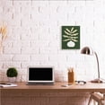 thumbnail image 2 of Minimal Potted Plant Yellow Foliage over Green 13 in x 19 in Framed Painting Art Print, by Stupell Home Décor, 2 of 5
