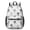Chihuahua Grayscale White, variant on Bulldog and Paw Dog Print Black Pattern 17" School Backpacks for Teens,Waterproof Oxford Fabric,S-Shape Padded Straps for School,Travel,Hiking,Camping