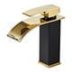 thumbnail image 1 of Grifo de lavabo Bearachild Oro Negro Corto, 1 of 6