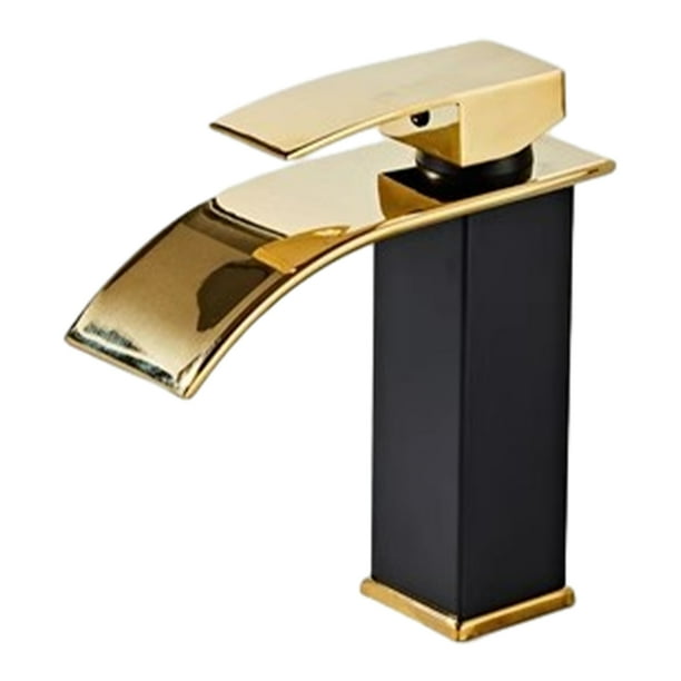 Grifo de lavabo Bearachild Oro Negro Corto