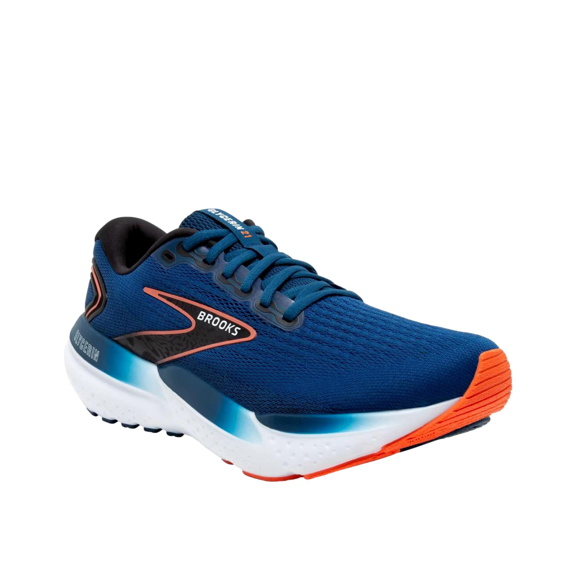Brooks Glycerin 21 Blue Opal / Black / Nasturtium  110419-1D-474 Men's Size 8