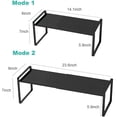thumbnail image 5 of Forthcan Expandable Cabinet Shelf Organizers Under Sink and Counter Top Organizer Black, 5 of 8