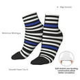 thumbnail image 5 of Women's Men's Thin Blue Line Flag Lightweight Ventilation Quarter Ankle Socks, 5 of 7