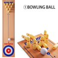 thumbnail image 3 of 3 in 1 Table Curling Game with Spacious Game Mat Fun Family Game for Kids Adults, 3 of 10
