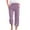 AB-Purple, variant on Sales Today, BiZtdJrK Womens Cotton Linen Capri Pants Drawstring High Waisted Wide Leg Straight Cropped Trousers Fashion Dandelion Print Capris with Pockets Army Green S
