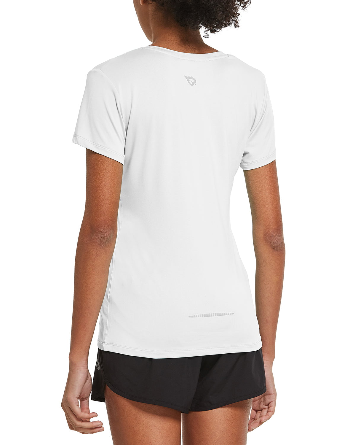 BALEAF Women's Athletic Shirt Workout Top Running Yoga Lightweight Quick Dry Short-Sleeved Crewneck Tee 