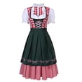 thumbnail image 3 of Women's Oktoberfest Costume German Dirndl Dress Traditional Bavarian Carnival Party, 3 of 5