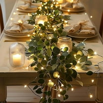 Twinkling Tree Olive Vine, Fairy Light Olive Vine Garland, 6ft Artificial Twinkling Christmas Tree Lights with 96 LED and Timer, Fireplace, Christmas, Thanksgiving, Home Décor