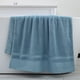 thumbnail image 3 of Toalla de baño grande de algodón, 34 x 74 cm, color liso, ampliable y gruesa, para adultos, de secado rápido y muy absorbente, ideal para spa, piscina y gimnasio. Aestivo | Azul cielo |, 3 of 7